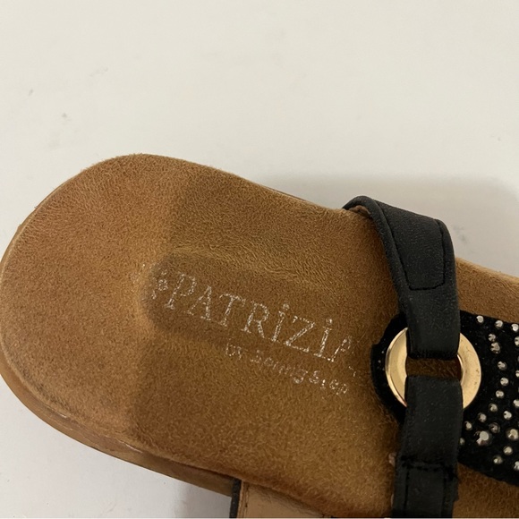 Patrizia ANNMAY Sandals by Spring Step Black Rhinestones Shoes Womens Size 10 - Picture 13 of 13